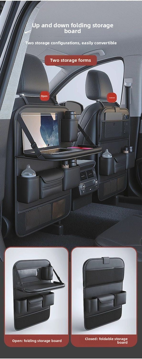 Car Seat Back Storage Rack Seat Back Organizer Bag Child Car Rear Seat Folding Table Car Small Table Portable