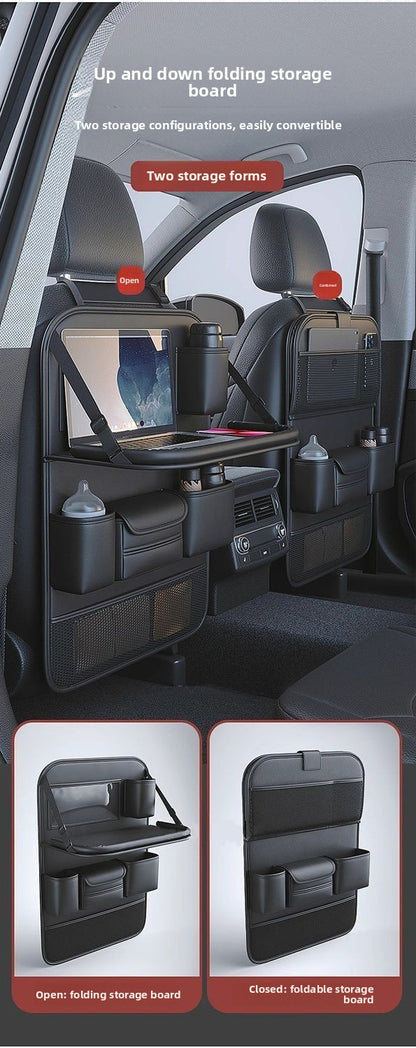 Car Seat Back Storage Rack Seat Back Organizer Bag Child Car Rear Seat Folding Table Car Small Table Portable