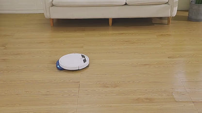 Cleaning robot, vacuum cleaner and mop with APP, 1800Pa, thin 4.5cm, 90 minutes autonomy, black/white